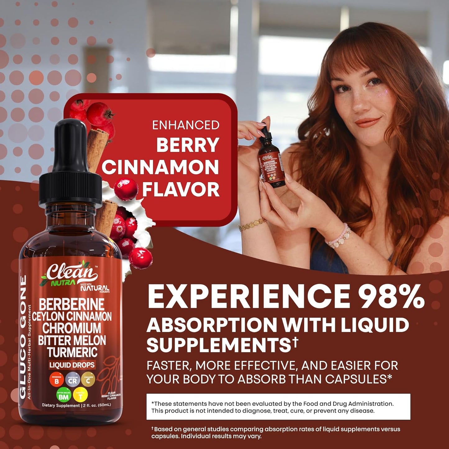 Berberine with Ceylon Cinnamon Drops™️