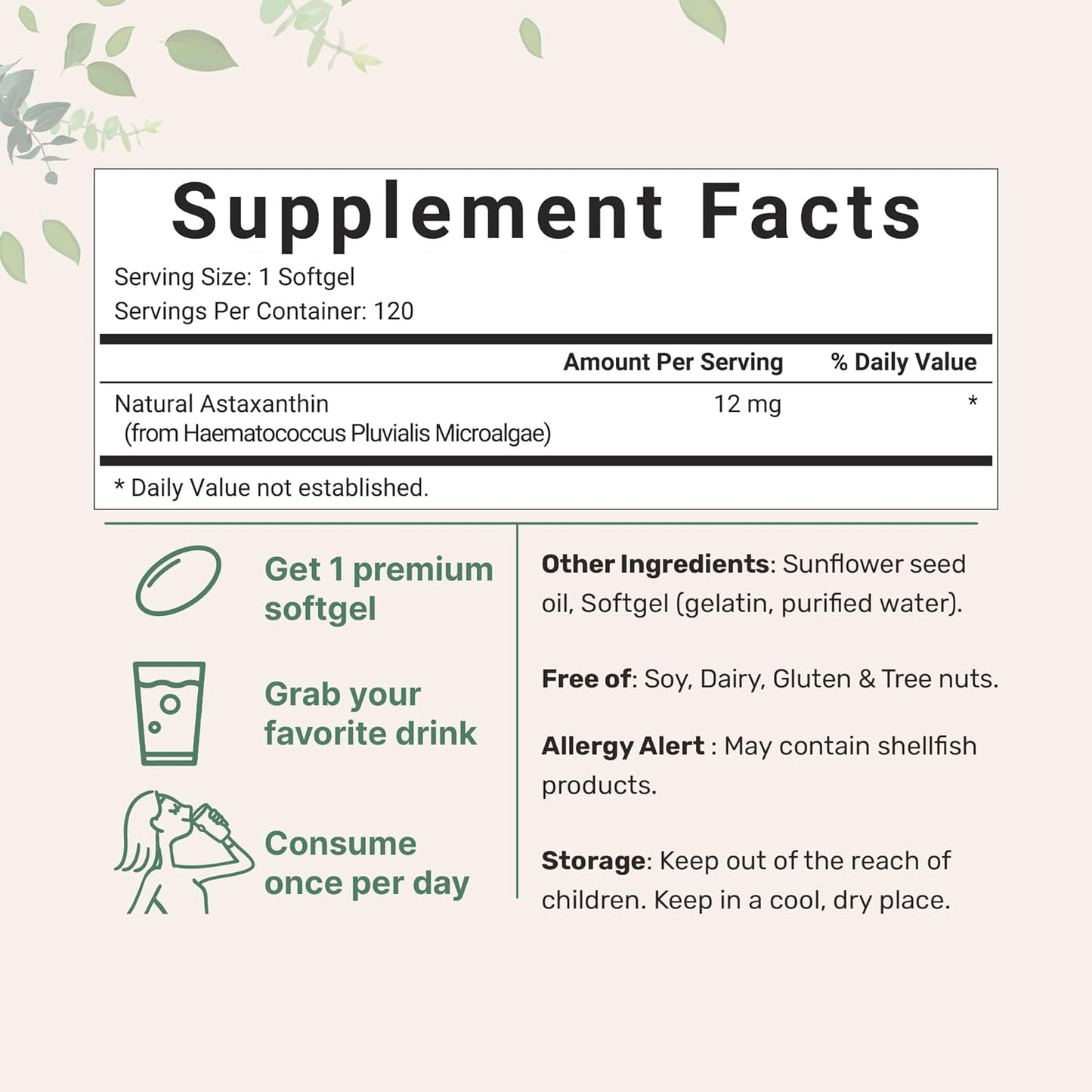 Premium Astaxanthin Softgels®️