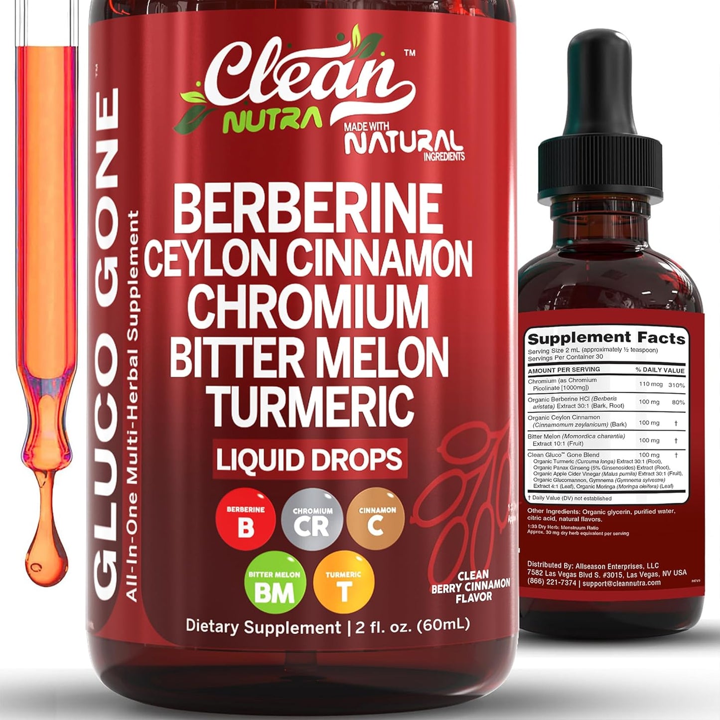 Berberine with Ceylon Cinnamon Drops™️