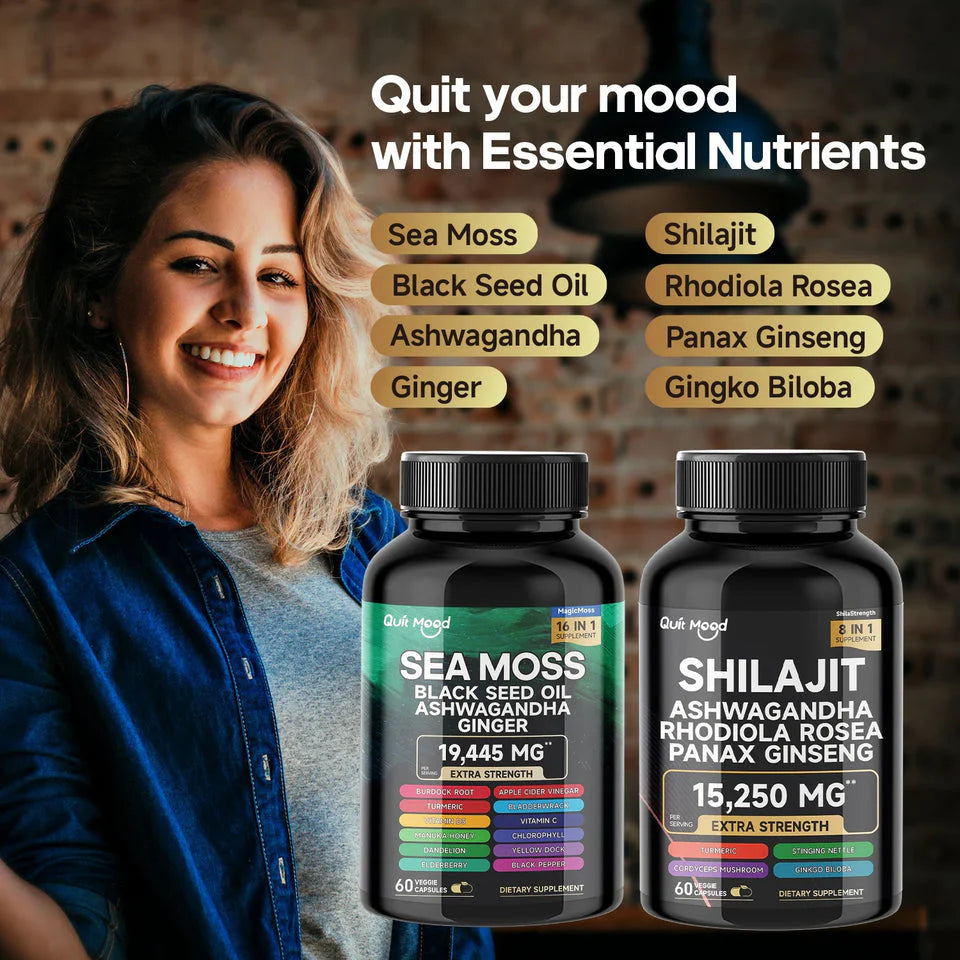 Sea Moss + Shilajit Supplement Bundle