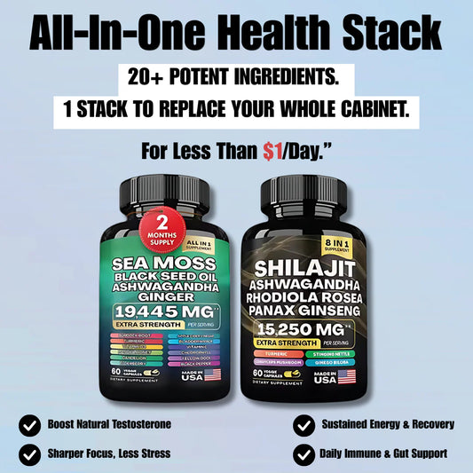 Sea Moss + Shilajit Supplement Bundle